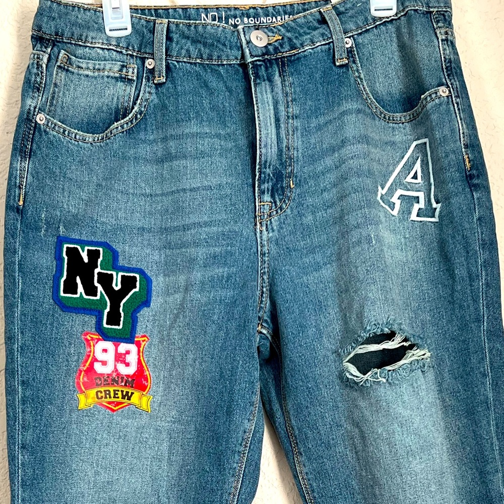 Straight leg high waisted jeans